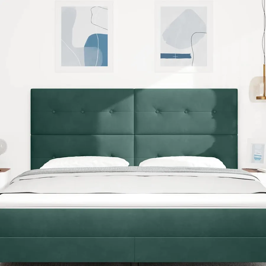 Tête de lit LED avec bandes LED Vert 180 cm Velours - 3