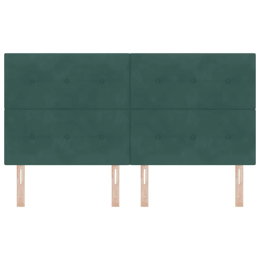 Tête de lit LED avec bandes LED Vert 180 cm Velours - 5
