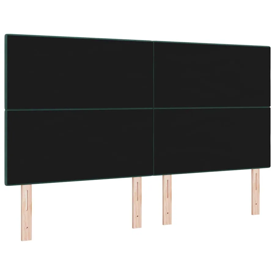 Tête de lit LED avec bandes LED Vert 180 cm Velours - 7