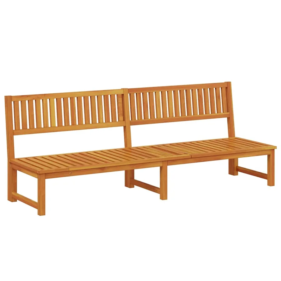 Transat Huile Naturelle 200 x 57 x 75cm Bois d'acacia massif - 3