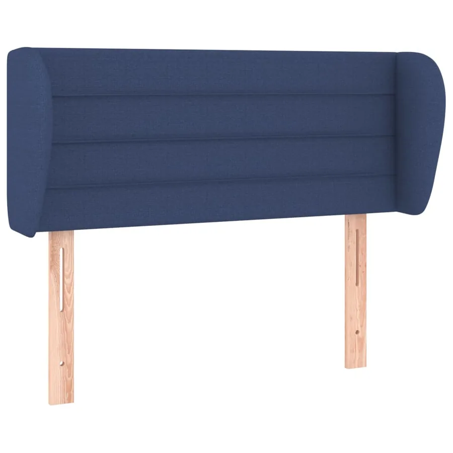 Tête de lit avec oreilles Bleu 83x23x78/88 cm Tissu - 2