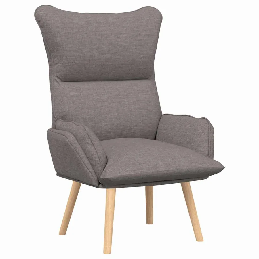 fauteuil Taupe 69 x 74 x 93 cm Tissu et Contreplaqué - 2