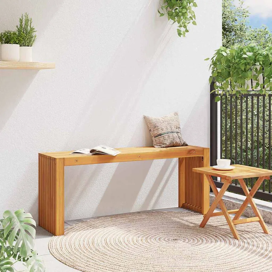 banc Huile Naturelle 110 x 30 x 45 cm Bois de teck massif - 3