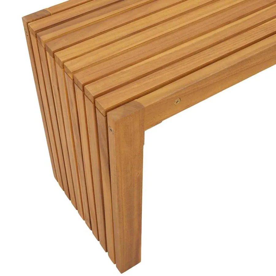 banc Huile Naturelle 110 x 30 x 45 cm Bois de teck massif - 7