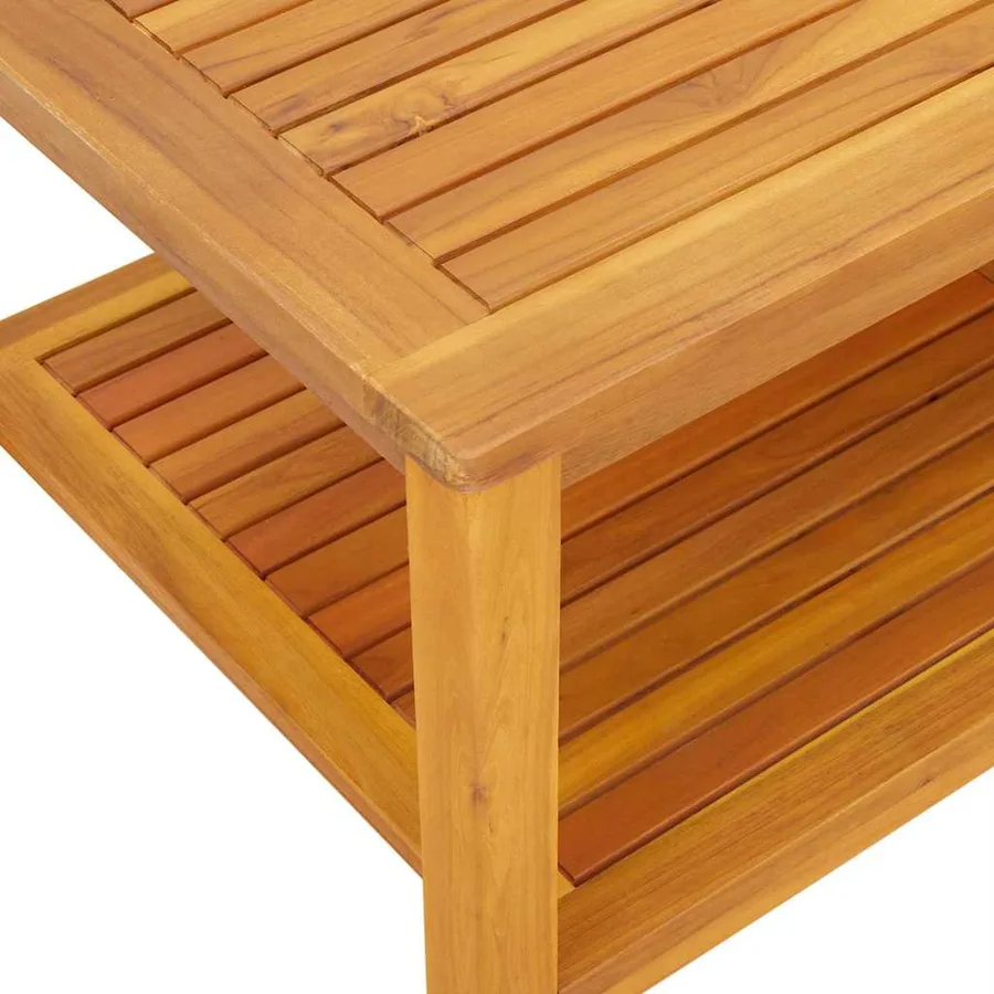 Table d'appoint Huile Naturelle 110 x 55 x 45 cm - 8