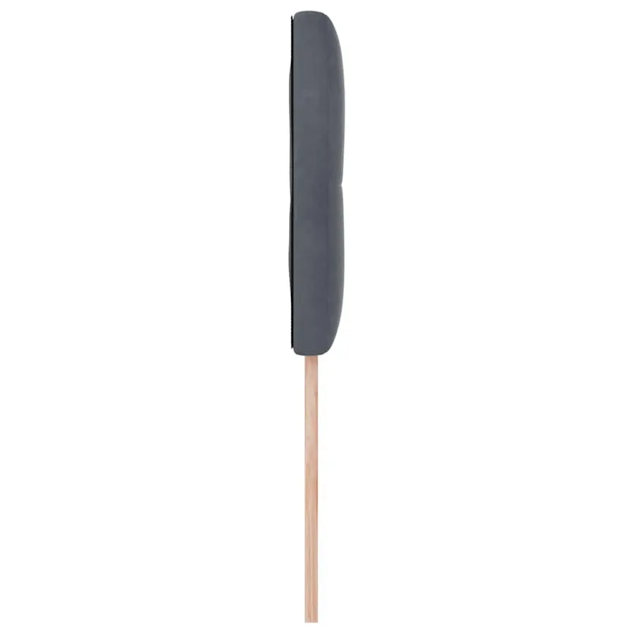 Tête de lit LED avec bandes LED Gris 100 cm Velours - 6