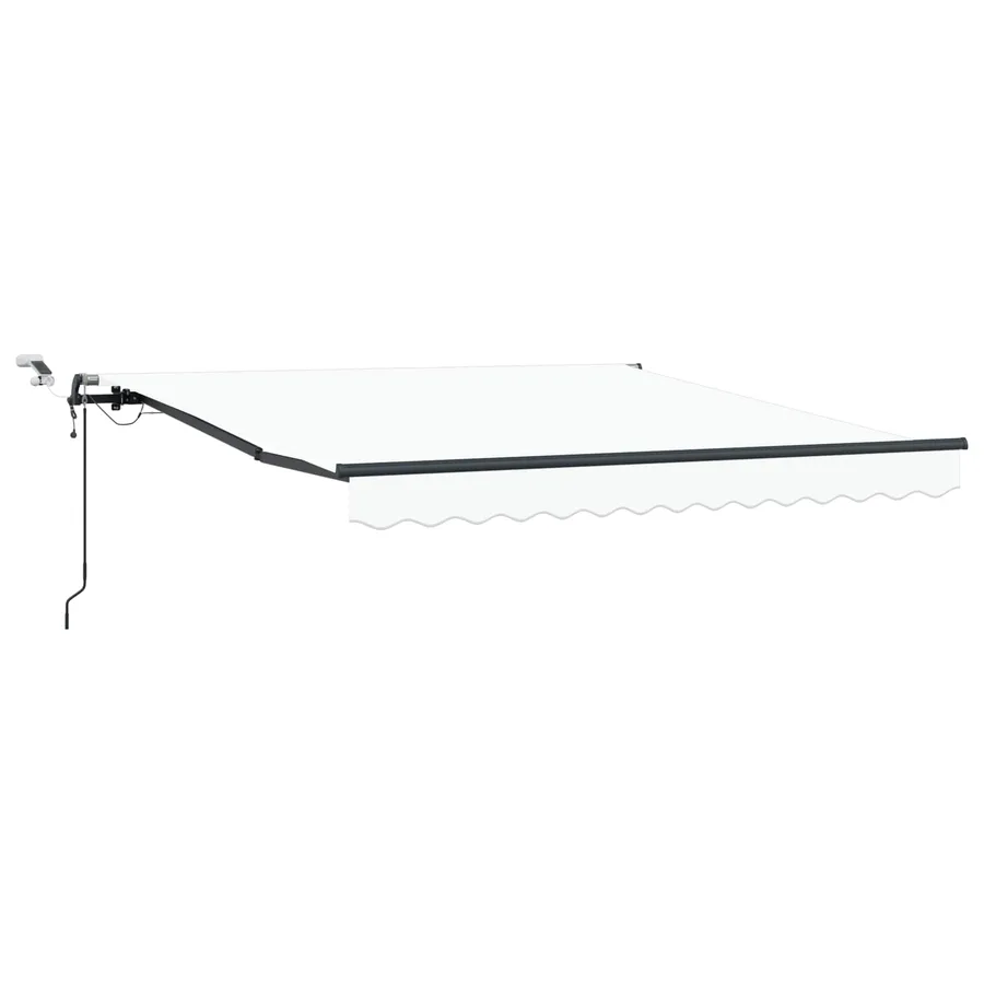 Auvent rétractable Blanc 350 x 250 cm Polyester - 2