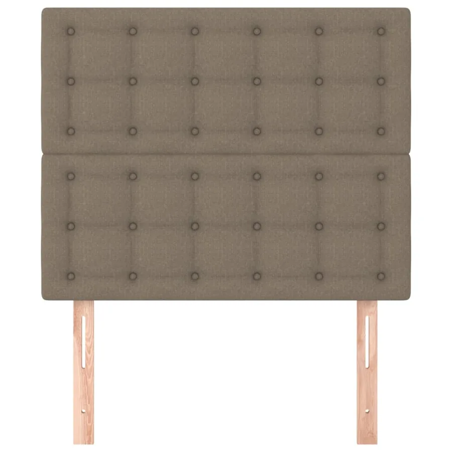 Tête de lit Taupe 90x5x118/128 cm Tissu - 3