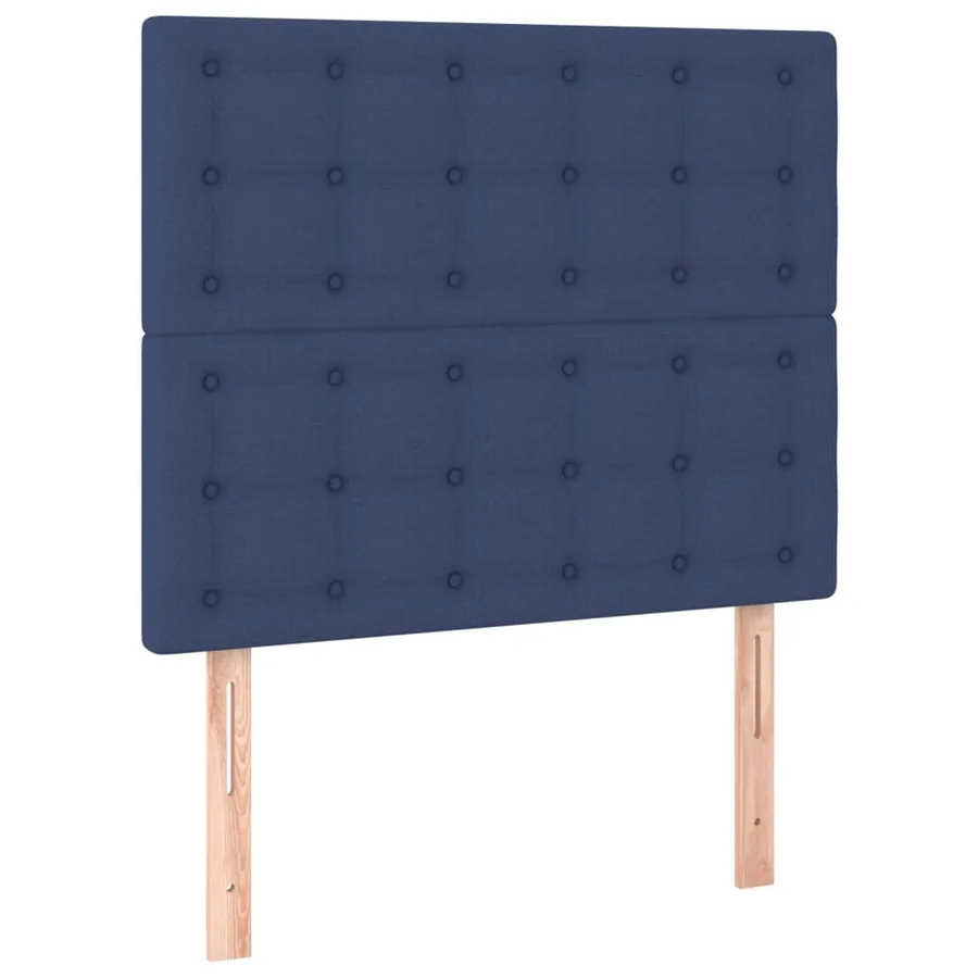 Tête de lit Bleu 80x5x118/128 cm Tissu - 2