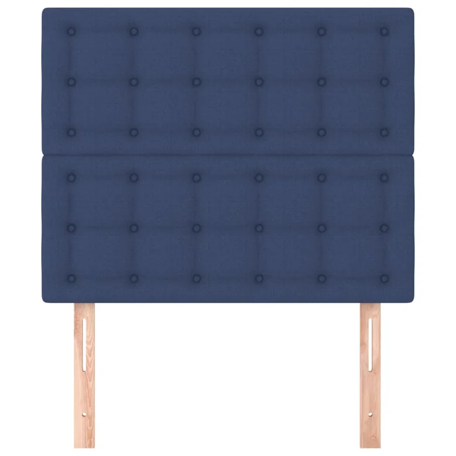 Tête de lit Bleu 80x5x118/128 cm Tissu - 3