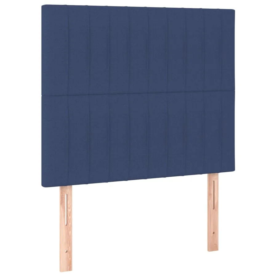 Tête de lit Bleu 100x5x118/128 cm Tissu - 2