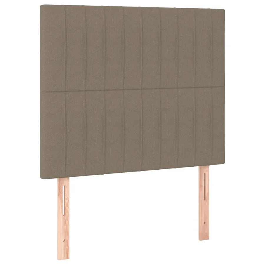 Tête de lit Taupe 100x5x118/128 cm Tissu - 2