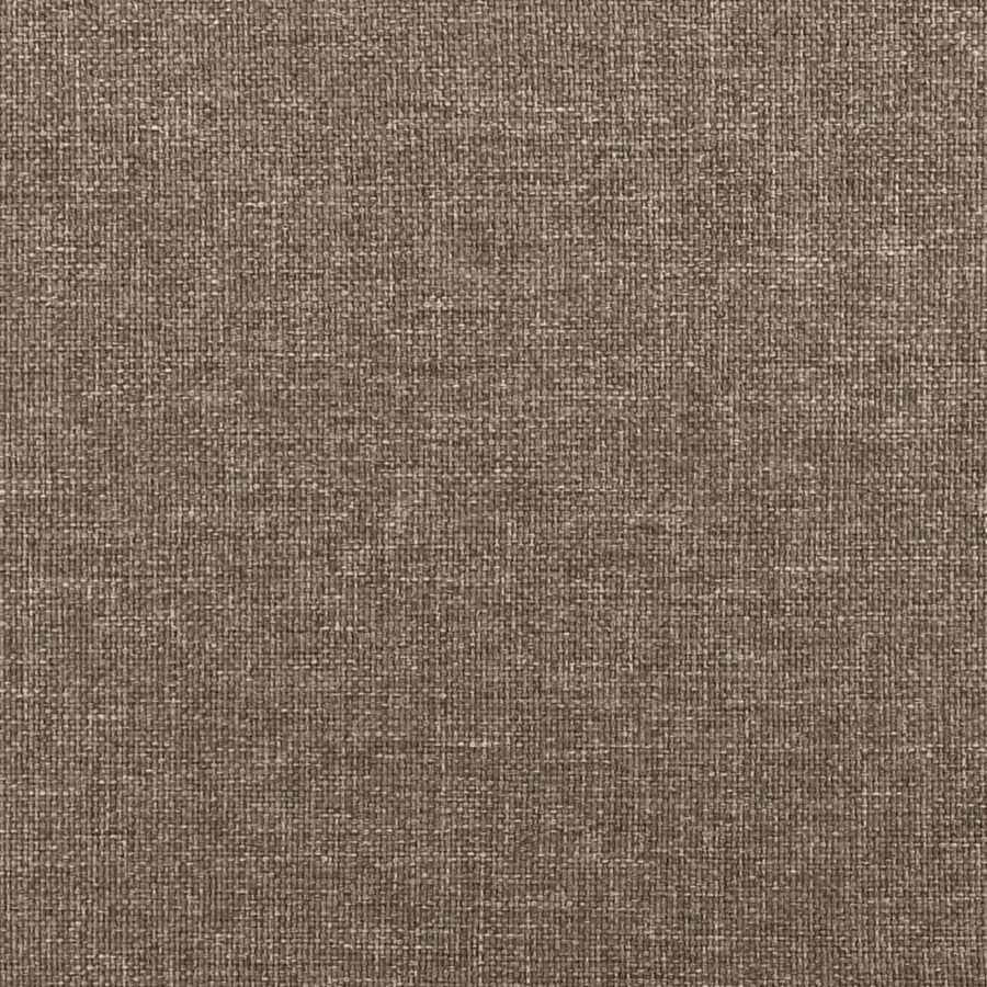 Tête de lit Taupe 100x5x118/128 cm Tissu - 7