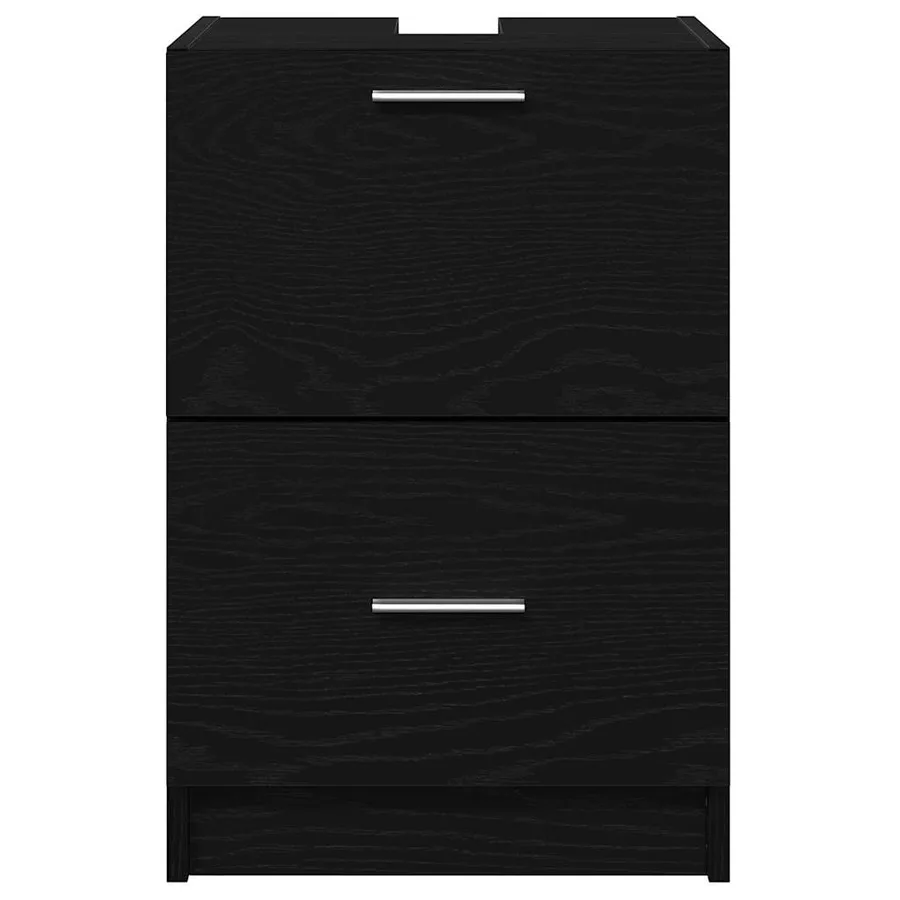 Cabinet de salle de bain avec tiroir Chêne noir 40 x 37 x 59 cm - 6