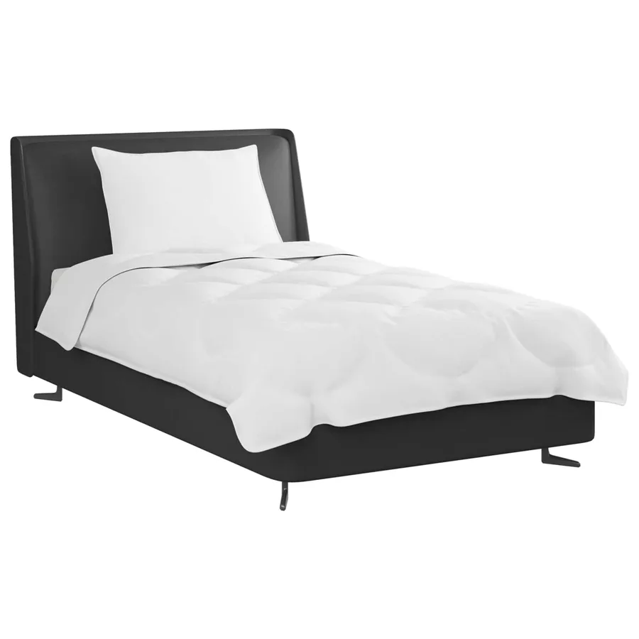 Ensemble de Duvet avec oreiller 2 pcs Blanc Microfibre - 3