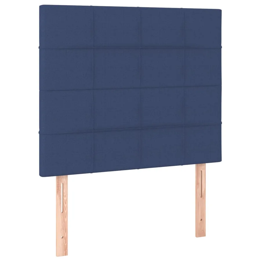 Tête de lit Bleu 80x5x118/128 cm Tissu - 2