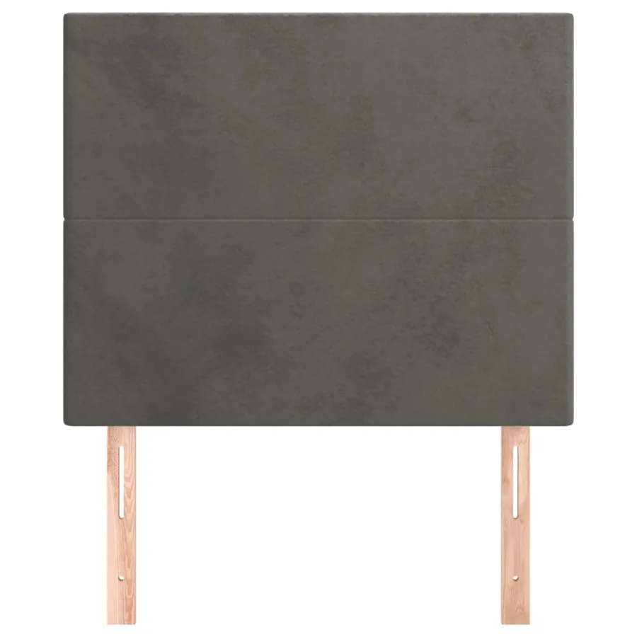 Tête de lit Gris foncé 90x5x118/128 cm Velours - 3