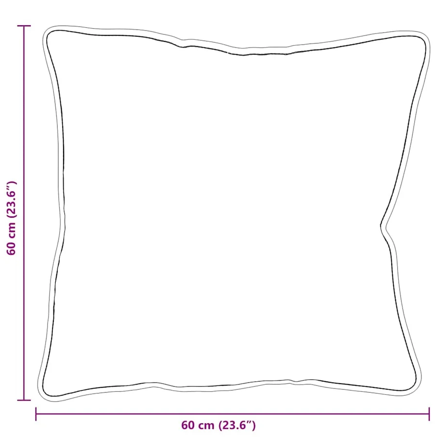 Oreiller avec oreiller 2 pcs Blanc 60 x 60 x 20 cm Polyester - 10