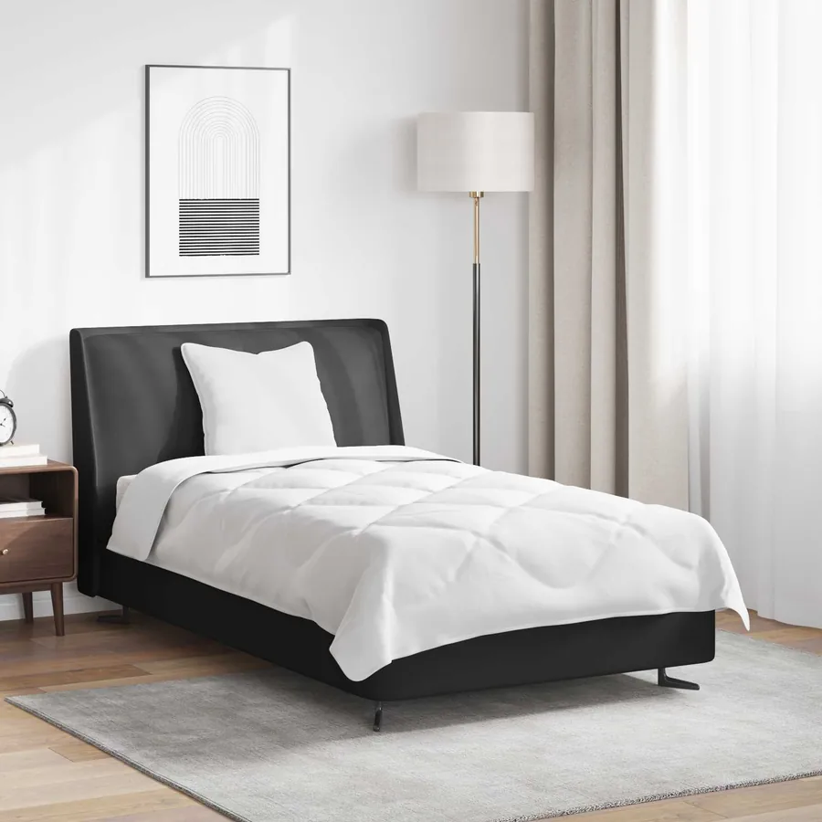 Duvet toutes saisons avec oreiller 2 pcs Blanc Microfibre