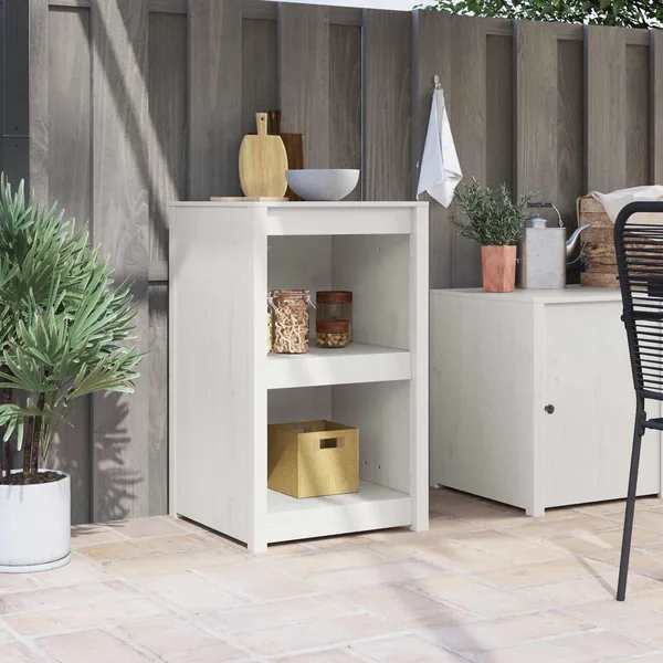 Armoire de cuisine MEPPEL Blanc 55 x 55 x 92 cm Pin massif