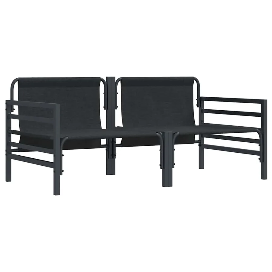 Mobilier de jardin 2 Pièce Anthracite 80 x 80 x 71 cm Acier - 4
