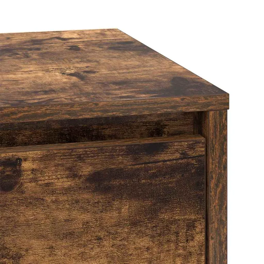 Cabinet de chevet avec tiroir Chêne fumé 39 x 34,5 x 50 cm - 10