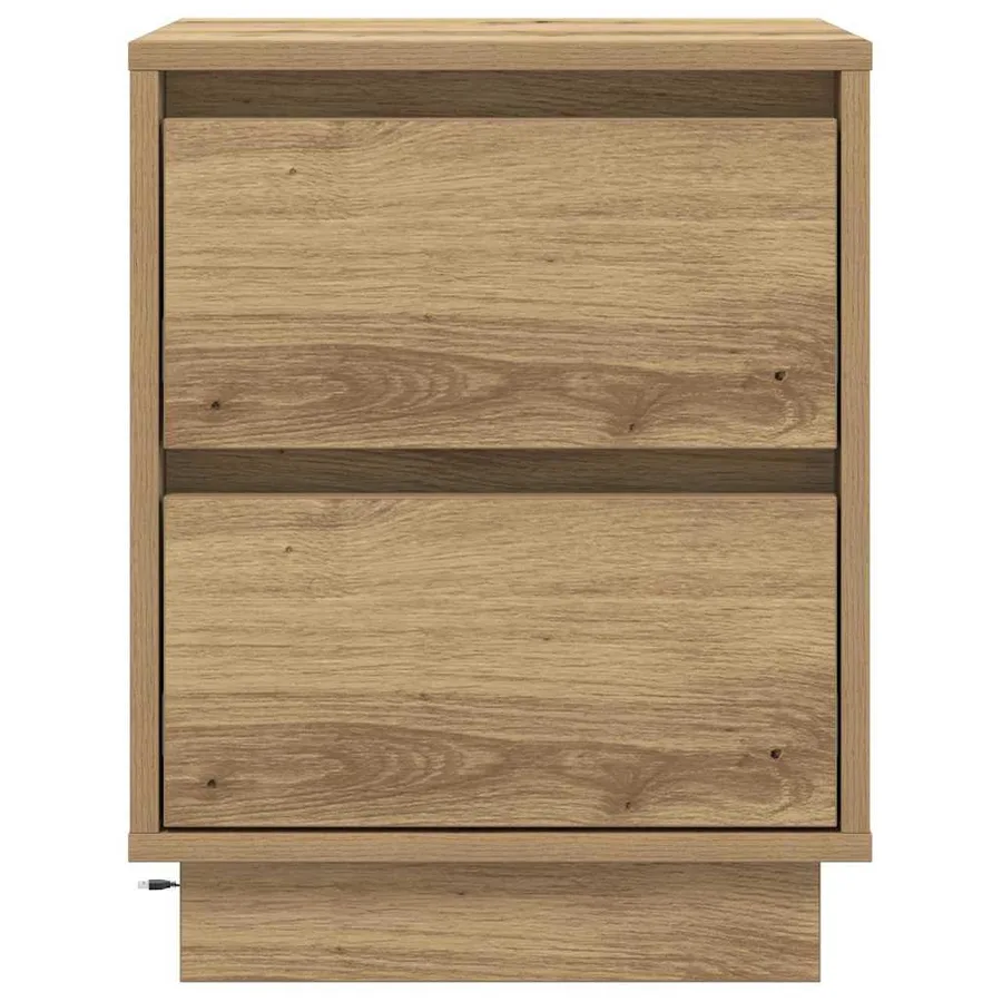Cabinet de chevet Chêne artisanal 39 x 34,5 x 50 cm - 7