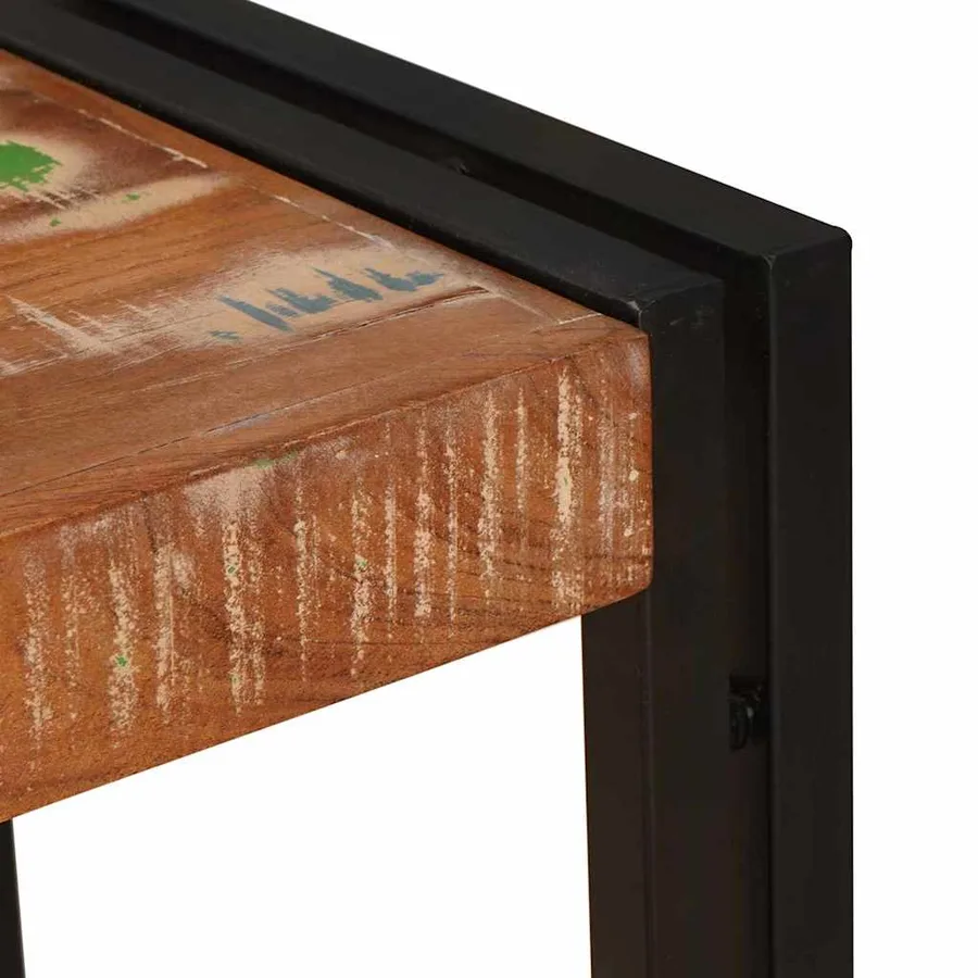Table console Multicolore 90 x 33 x 75 cm Bois Recyclé Solide - 6