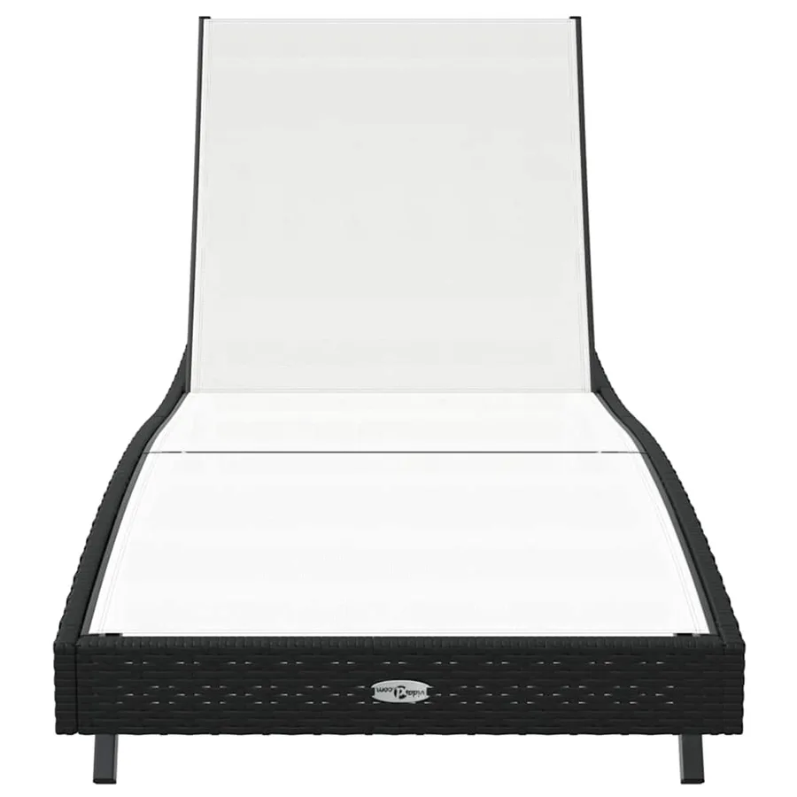 Transat Noir et Blanc 197 x 70 x 82 cm polyrotin - 5