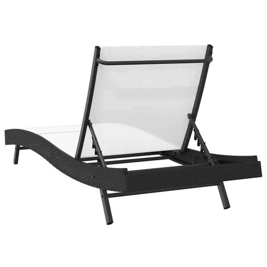 Transat Noir et Blanc 197 x 70 x 82 cm polyrotin - 7