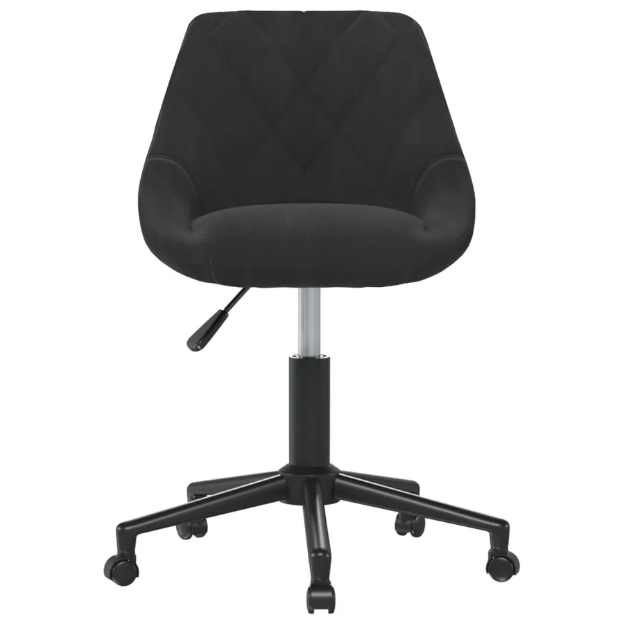 Chaise pivotante de salle à manger Noir Velours - 2