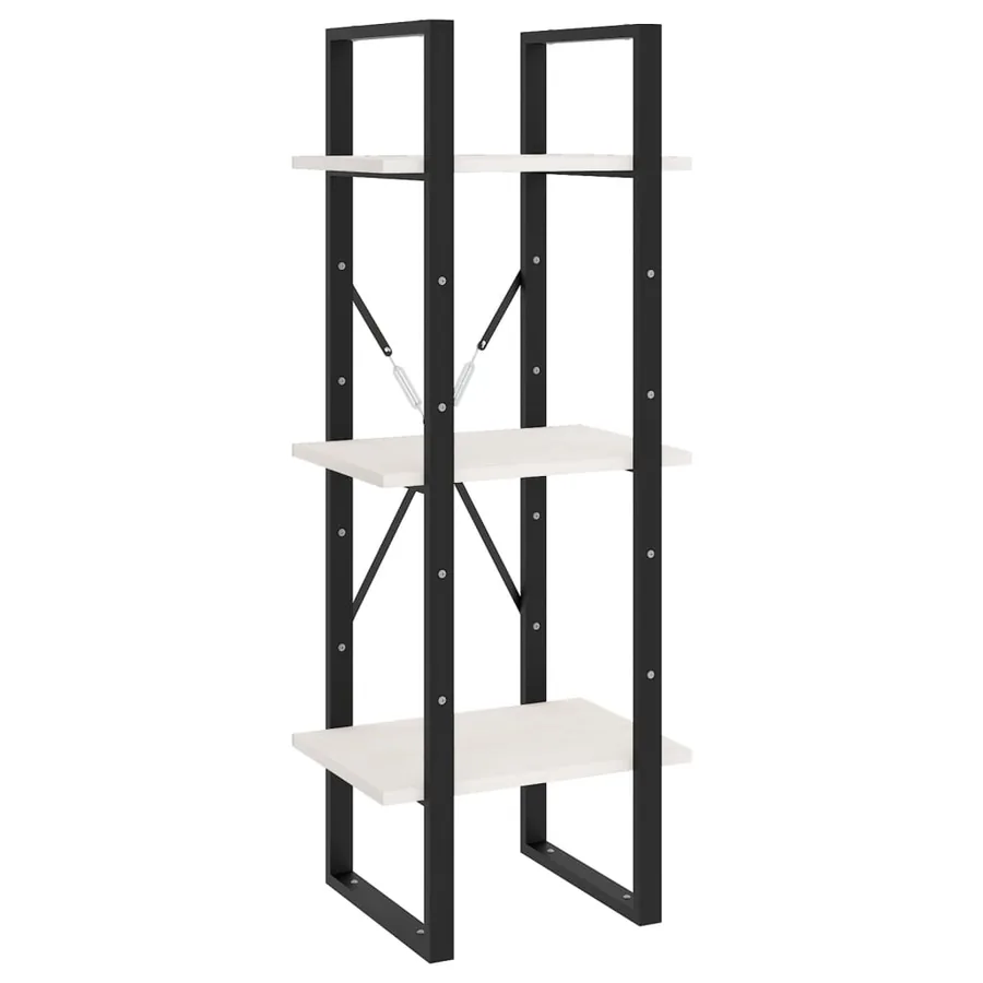 Bibliothèque à 5 niveaux Blanc 40x30x175 cm Bois de pin - 5