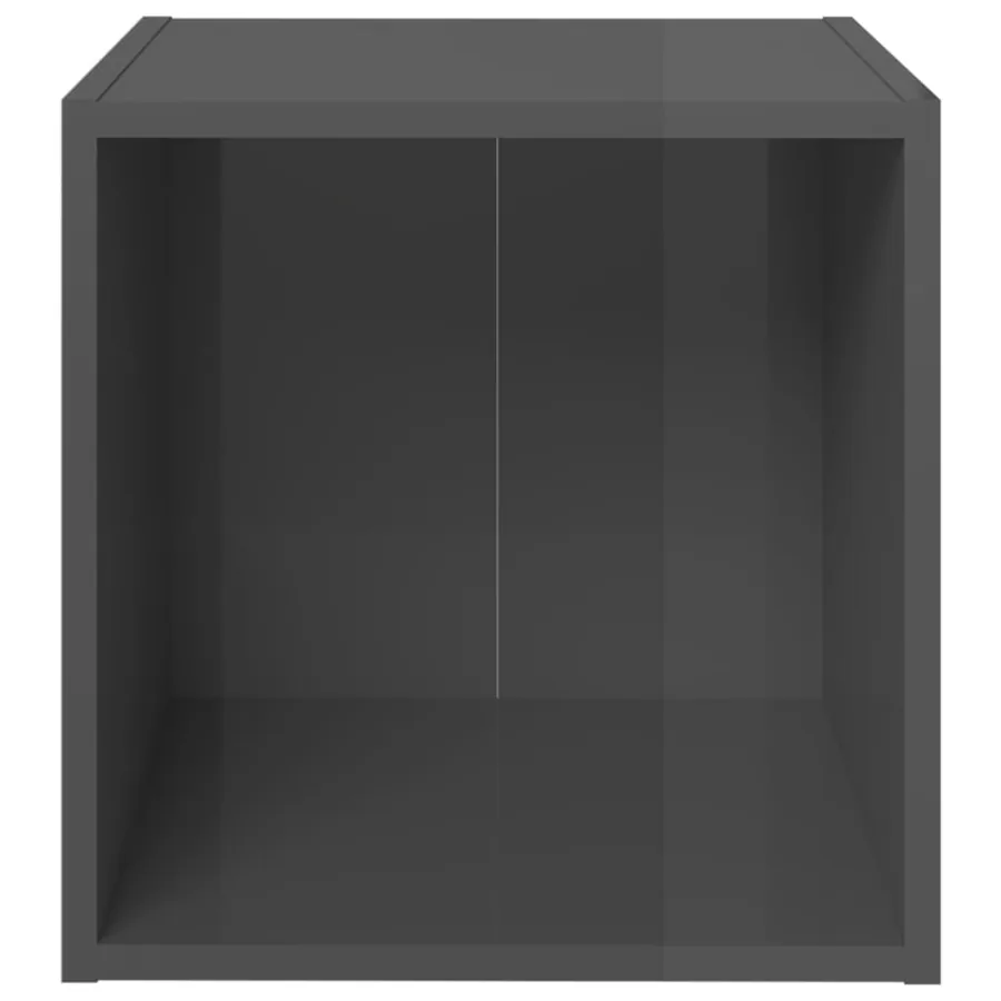 Ensemble de meubles TV 8 pcs Gris brillant Bois d'ingénierie - 7