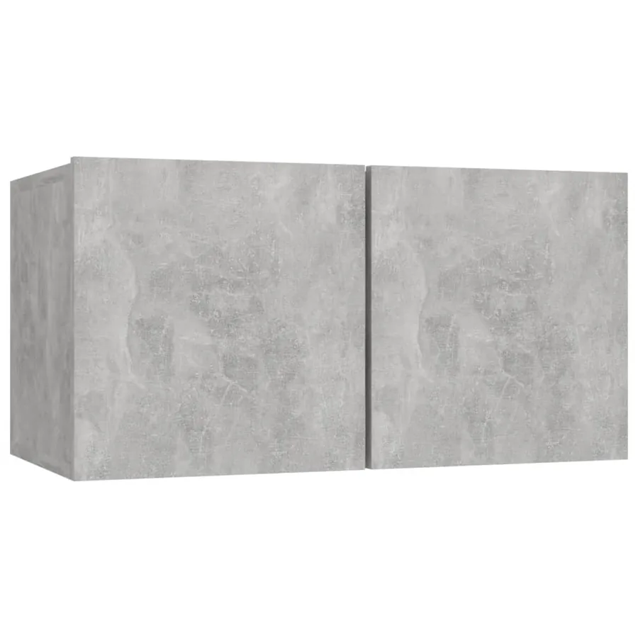 Ensemble de meubles TV 6 pcs Gris béton Bois d'ingénierie - 4