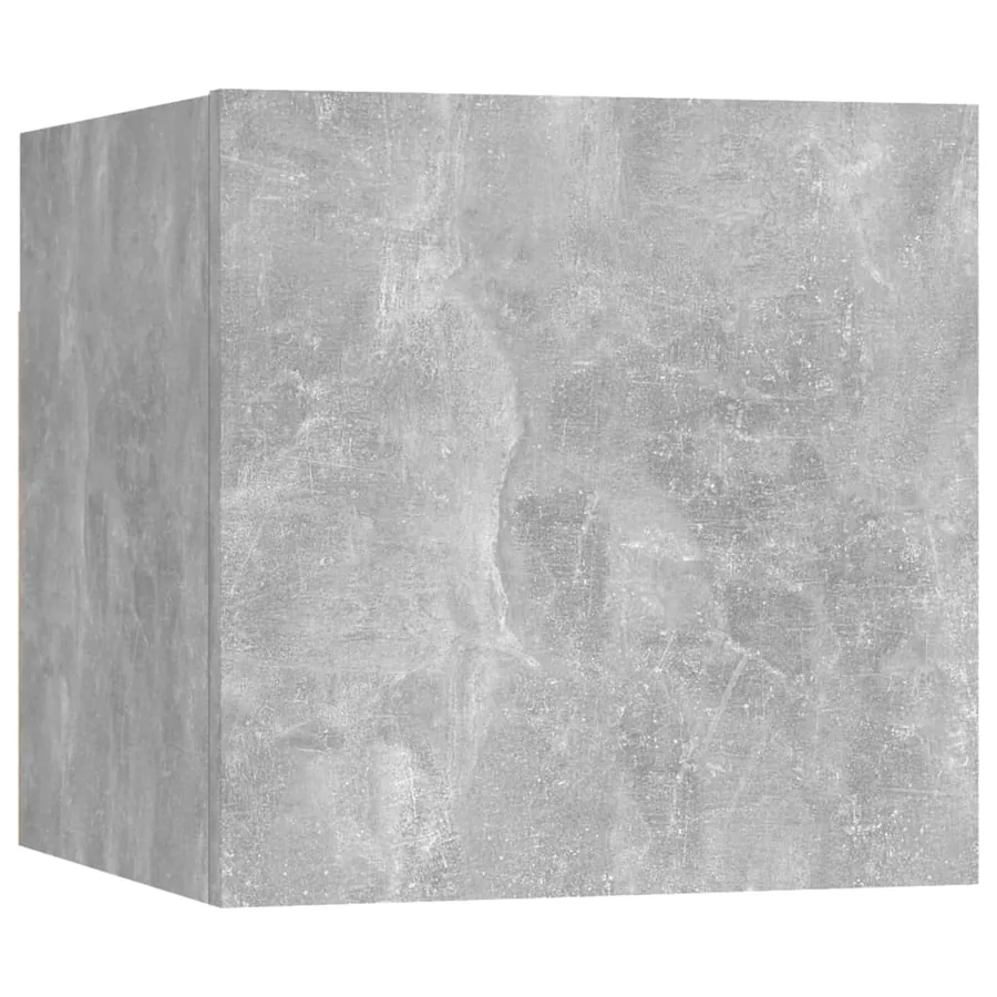 Ensemble de meubles TV 6 pcs Gris béton Bois d'ingénierie - 5