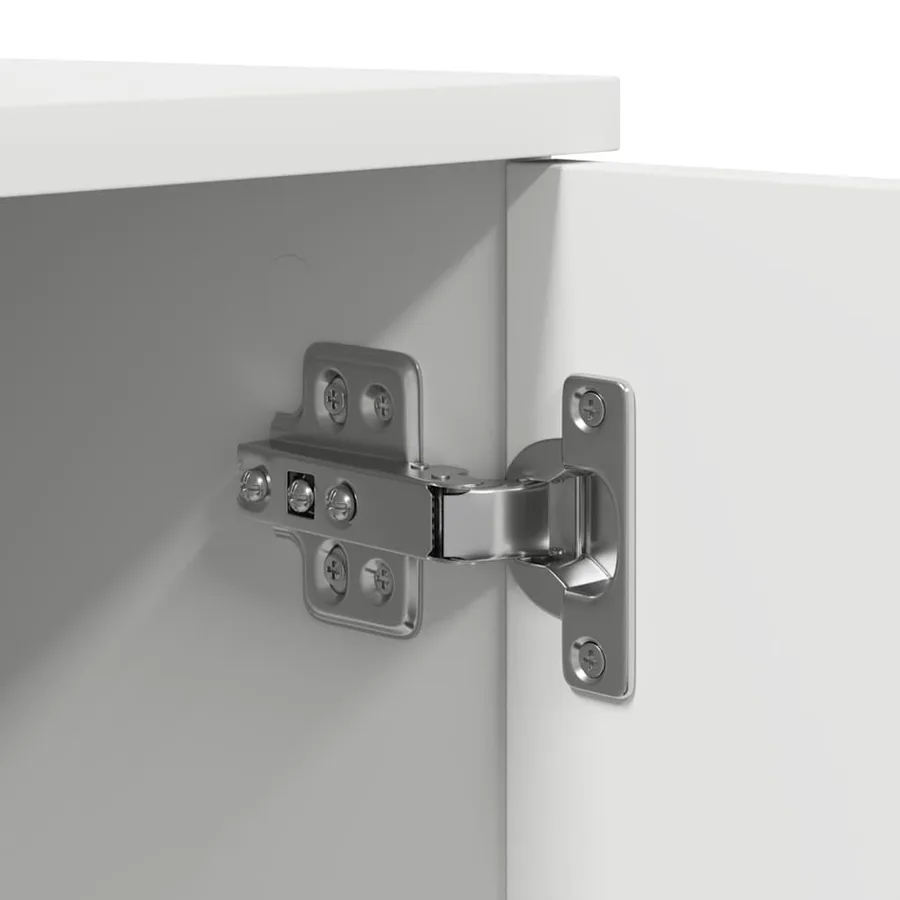Armoire de rangement 2 pcs Blanc 118 x 41 x 40 cm - 12