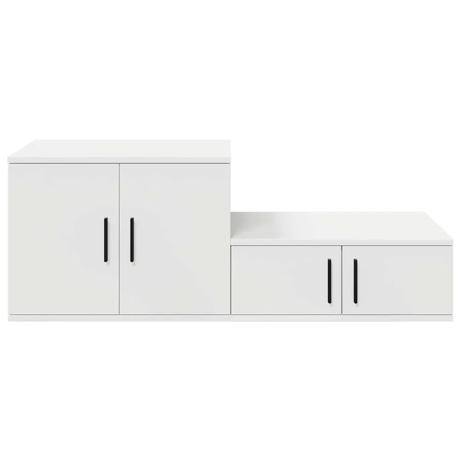 Armoire de rangement 2 pcs Blanc 118 x 41 x 40 cm - 7