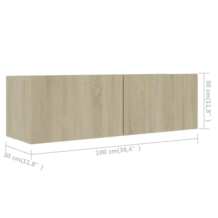 Ensemble de meubles TV 7 pcs Chêne sonoma Bois d'ingénierie - 6