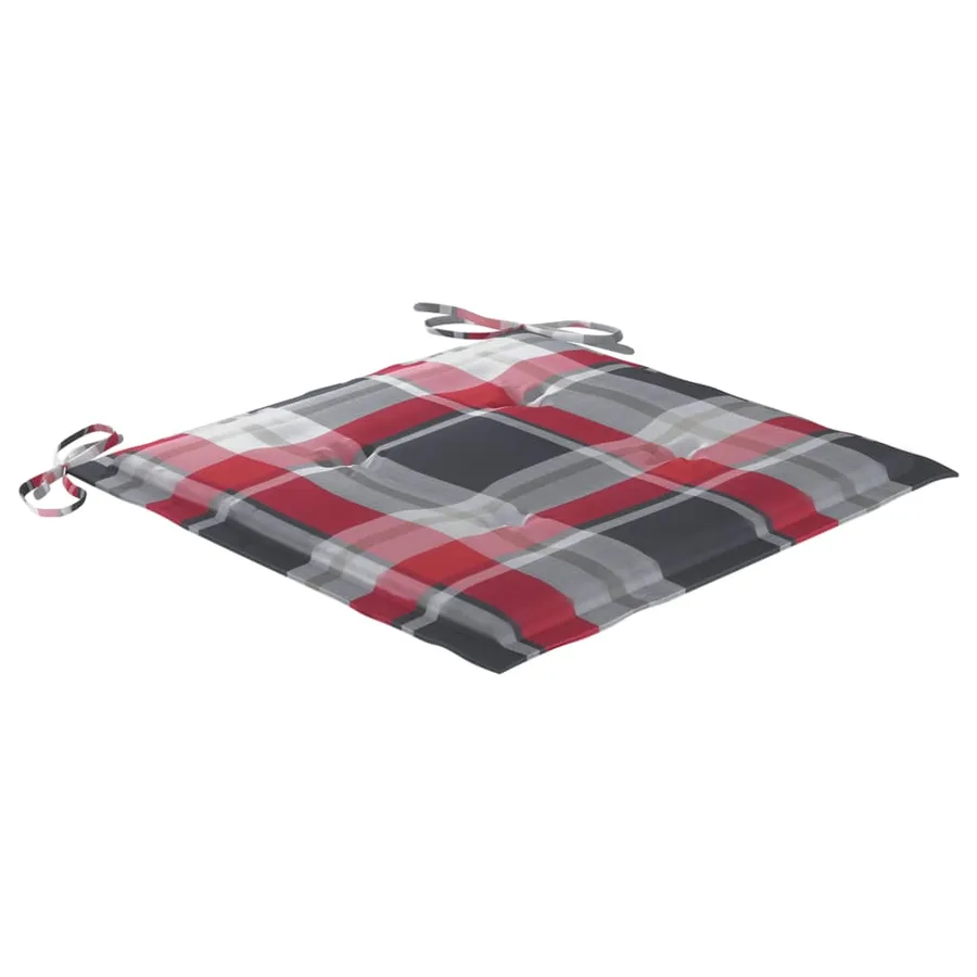 Chaises de jardin et coussins lot de 8 Bois acacia solide Gris - 6
