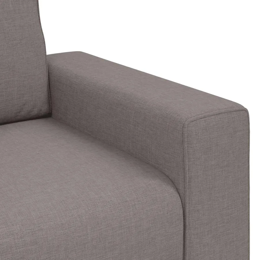 Canapé 2 places taupe 160x77x82 cm en tissu - 7
