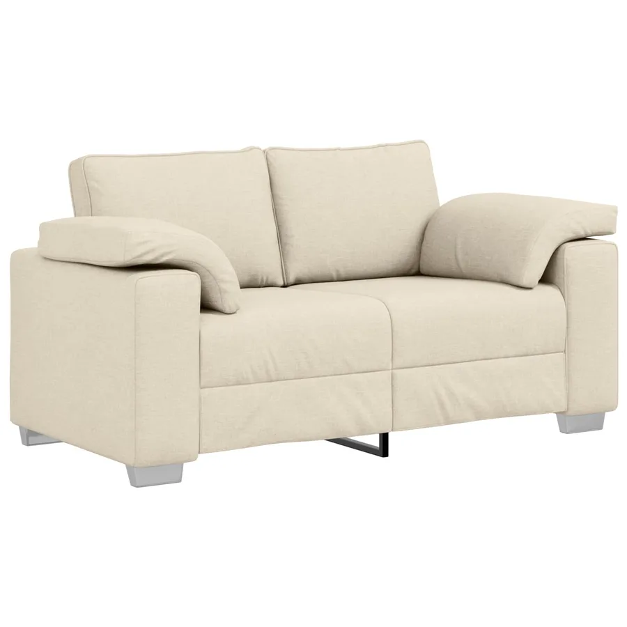 Canapé 3 pcs Beige 219 x 80 x 82 cm Tissu en lin mélangé - 5