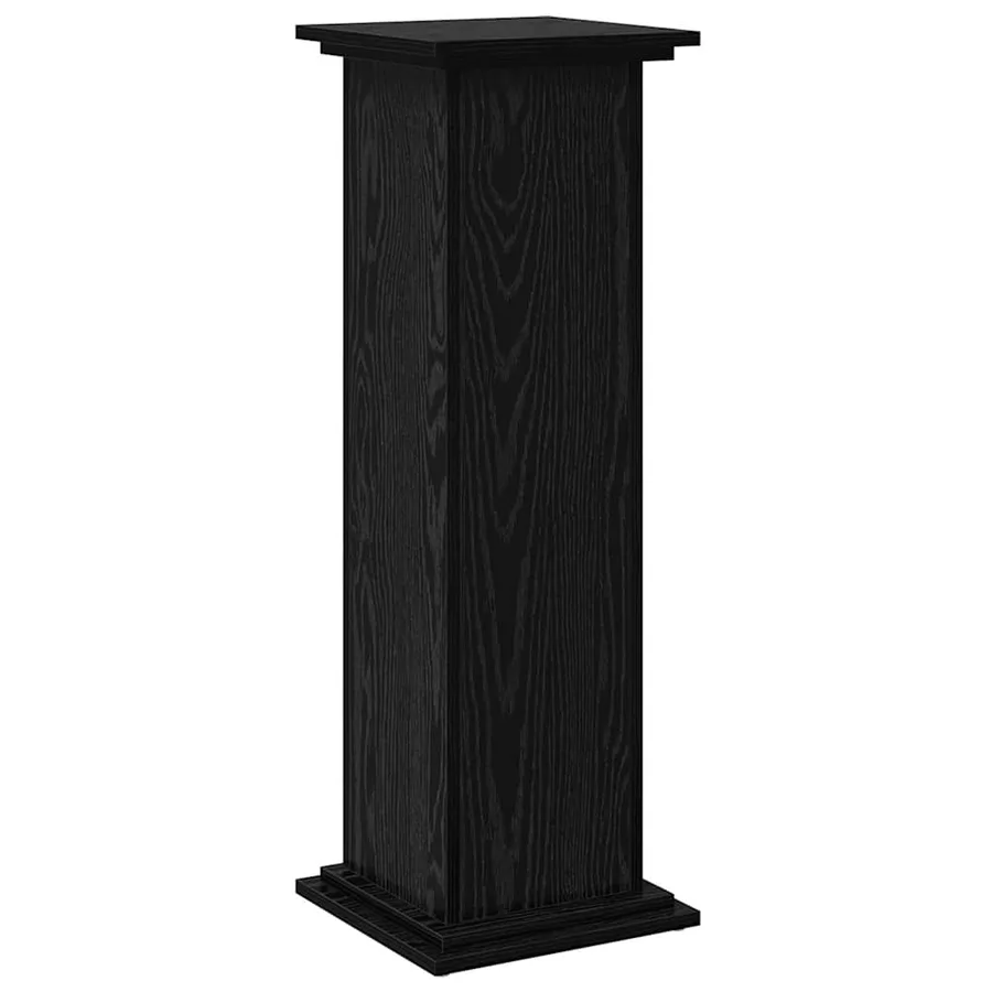 Support d'affichage avec étagère Chêne noir 31 x 30 x 90 cm - 7