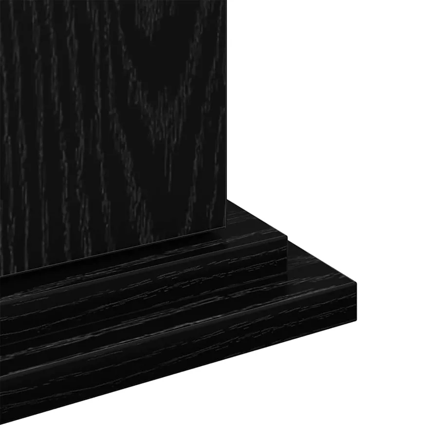 Support d'affichage avec étagère Chêne noir 31 x 30 x 90 cm - 9