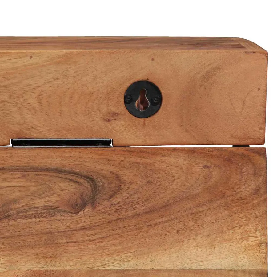 Porte-manteau Marron 73 x 19 x 23 cm Bois d'acacia massif - 9