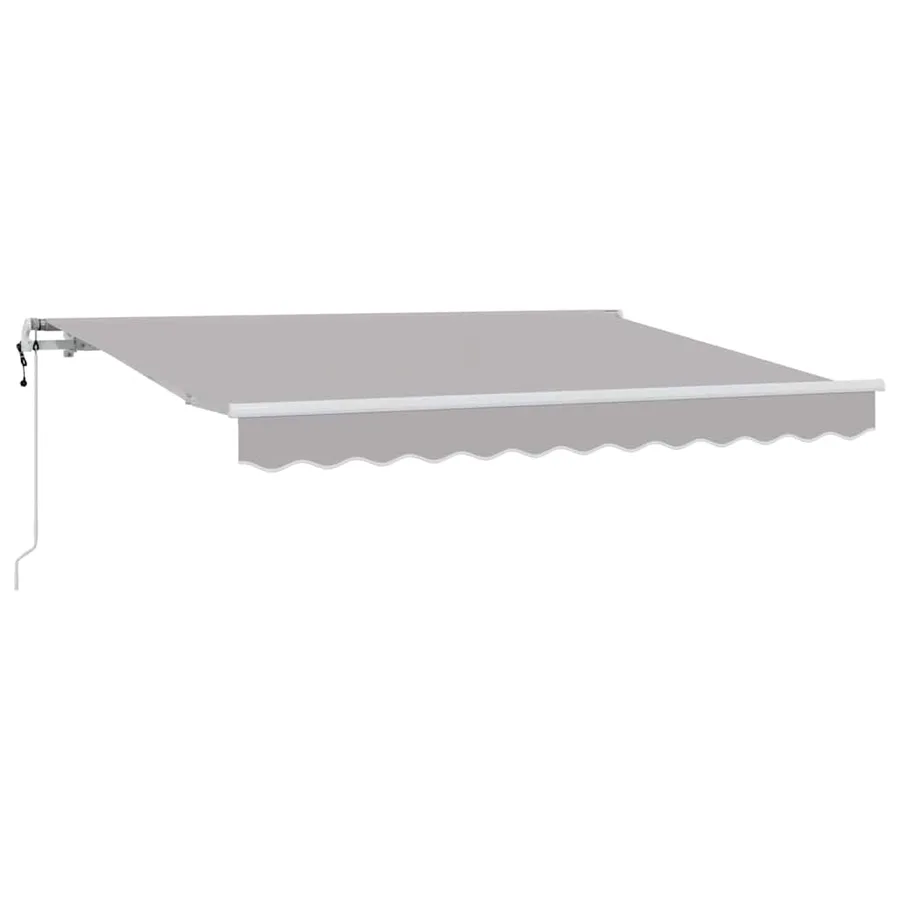 Auvent Rétractable Gris clair 350 x 200 cm tissu - 2