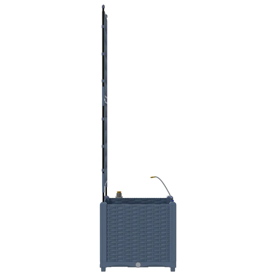 Cache-pot de jardin Gris 40 x 40 x 142 cm PP - 5