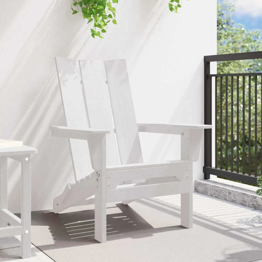 Chaise Adirondack pliante Blanc 80,5 x 74,5 x 92 cm HDPE - 3