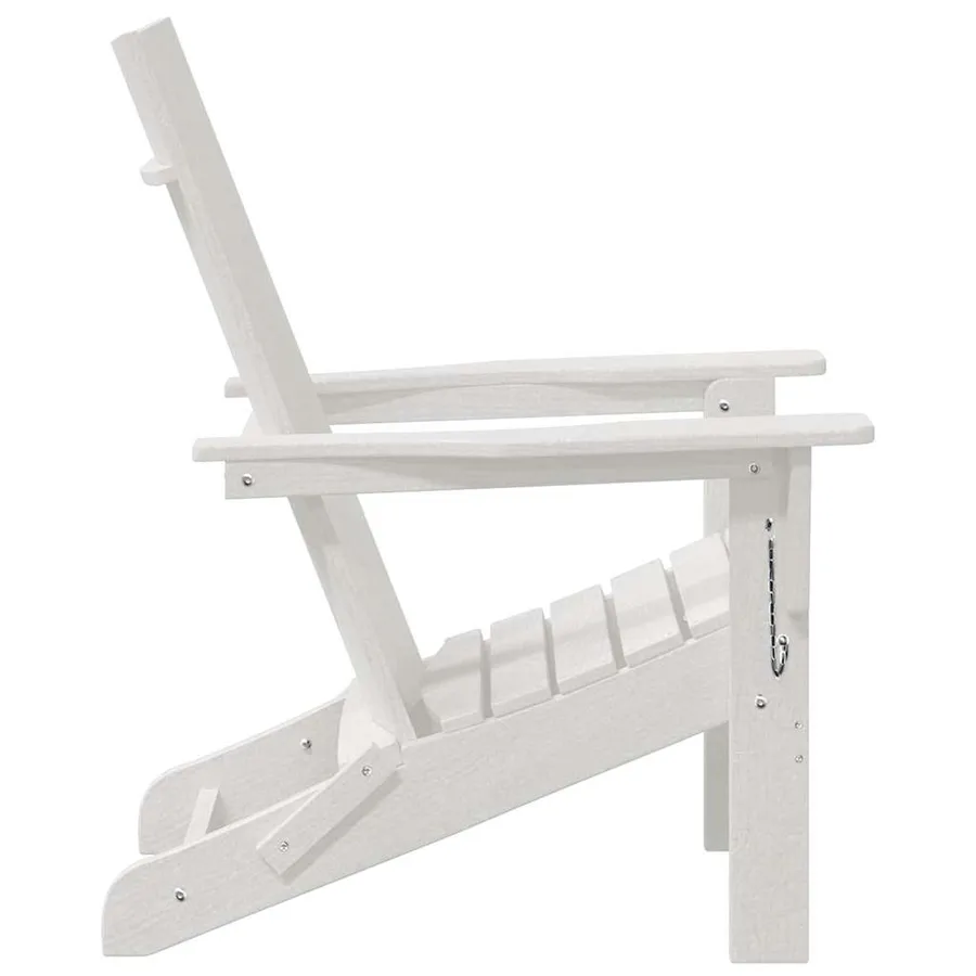 Chaise Adirondack pliante Blanc 80,5 x 74,5 x 92 cm HDPE - 5
