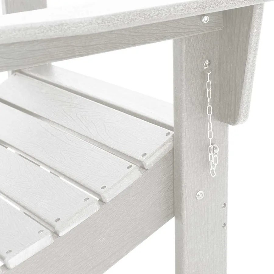 Chaise Adirondack pliante Blanc 80,5 x 74,5 x 92 cm HDPE - 9