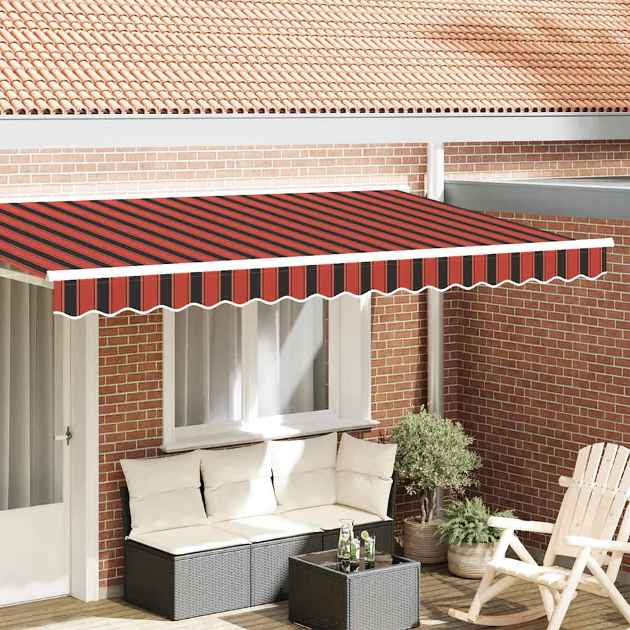 Remplacement de lambrequin Orange / Noir / Jaune 4 m Polyester